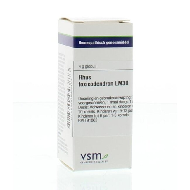 VSM Rhus toxicodendron LM30 4 gramos