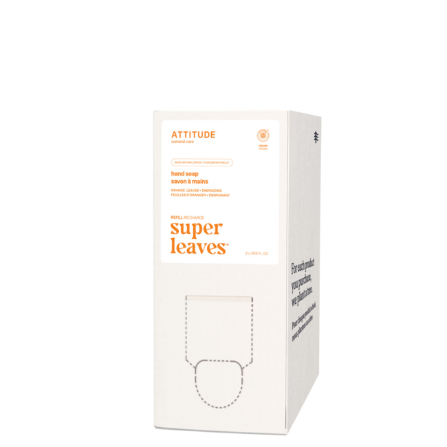 Attitude Super leaves Sapone Mani foglie d'arancio ricarica eco 2 Litri