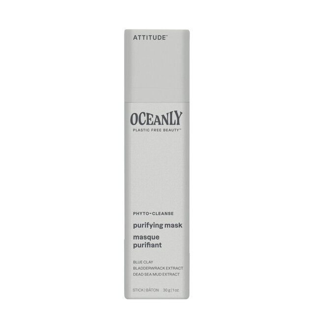 Mascarilla facial purificante en barra Attitude Oceanly Phyto-Cleanse 30 g