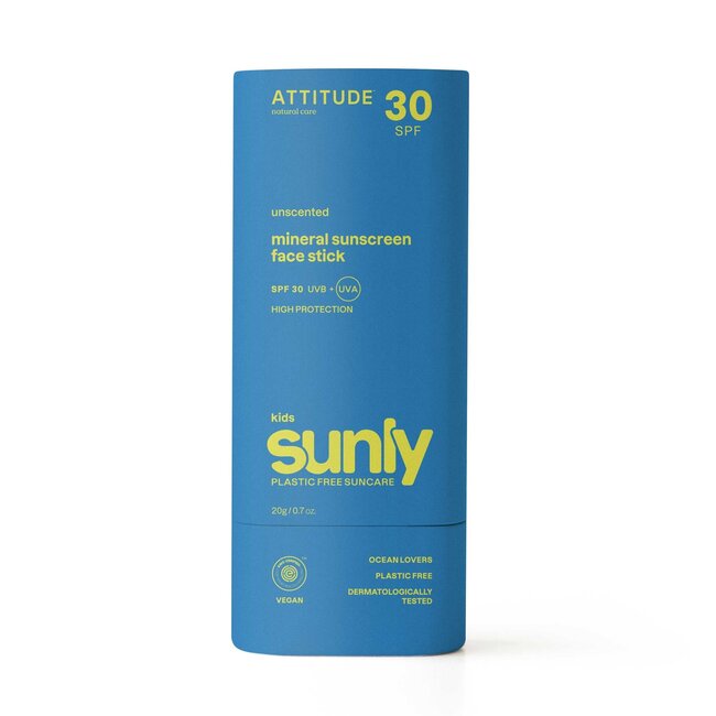 Attitude Sunly mineralny sztyft przeciwsłoneczny do twarzy dla dzieci SPF30 20 gramów