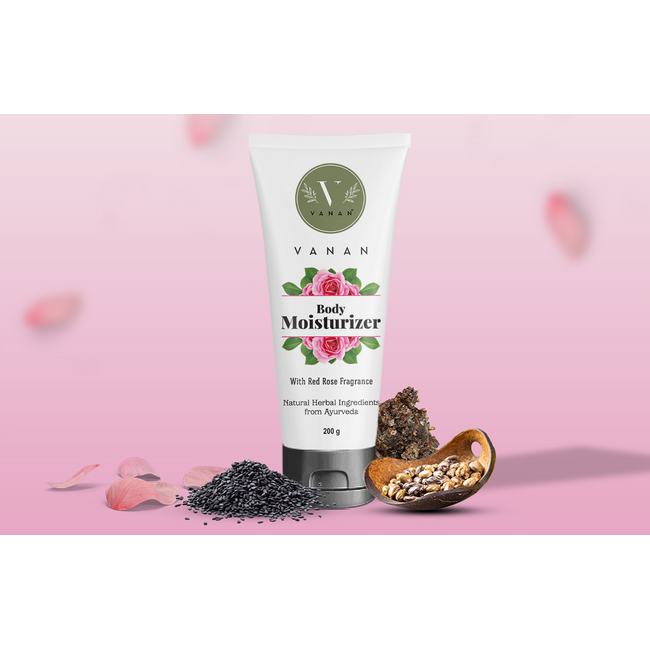 Vanan Nawilżający krem do ciała Czerwona Róża 200 gramów