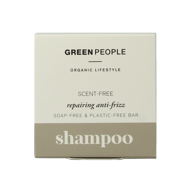 Green People Champú sólido sin fragancia reparador antiencrespamiento 50 g