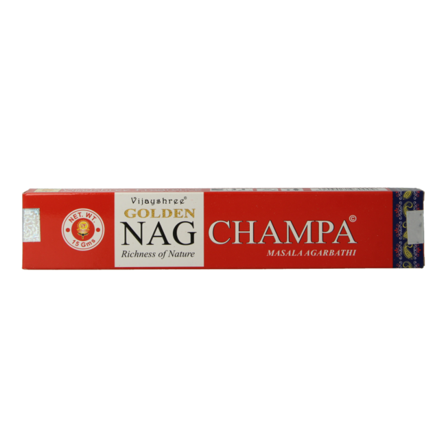 Nag Champa Räucherwerk Golden Nag Champa Incense 15 Gramm