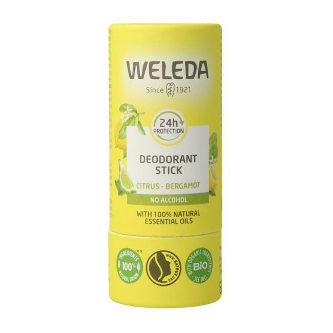 Weleda Citrus + Bergamot 24h Deodorant Stick 50g