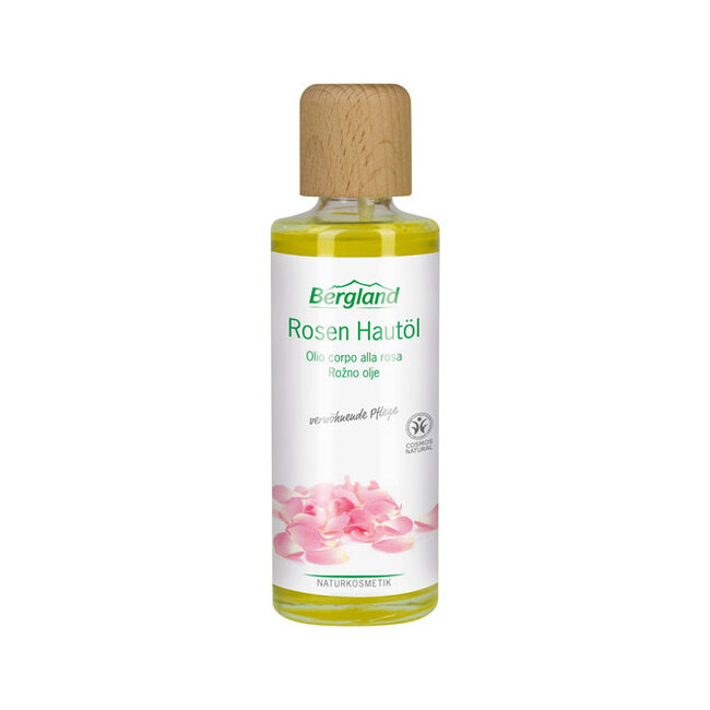 Huile corporelle à la rose Bergland, 125 ml