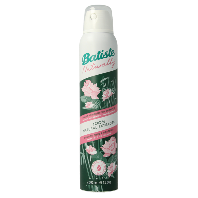 Batiste Champú en seco fibra de bambú y gardenia cabello fino 200 ml