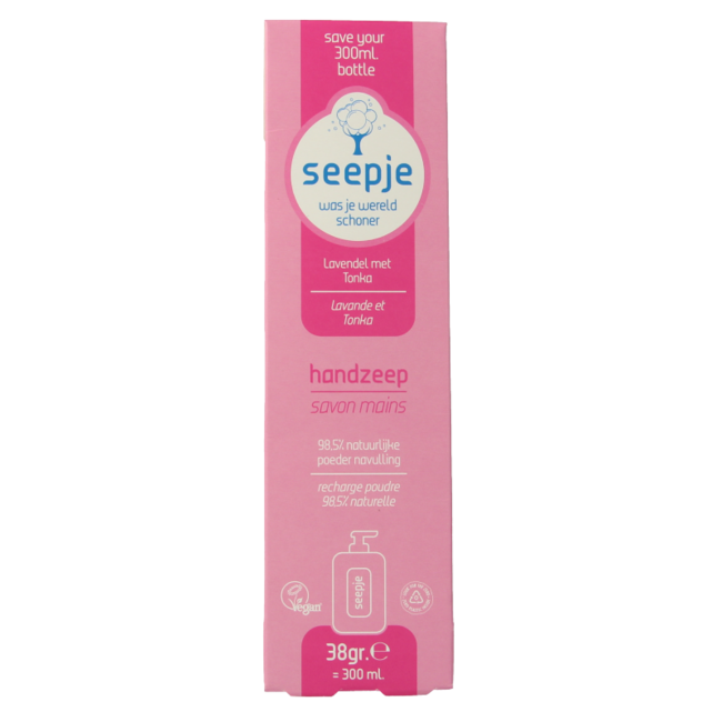 Seepje Hand Soap Lavender & Tonka Refill 38g
