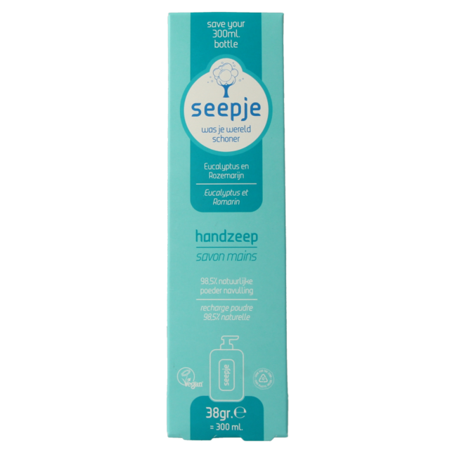 Seepje Handseife Eukalyptus & Rosmarin Nachfüllung 38 Gramm