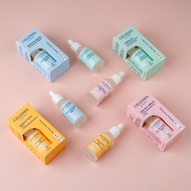 Peeling Facial Celenes AHA 8% + BHA 2% + Láctico + Chaga Ártico 30 Mililitros