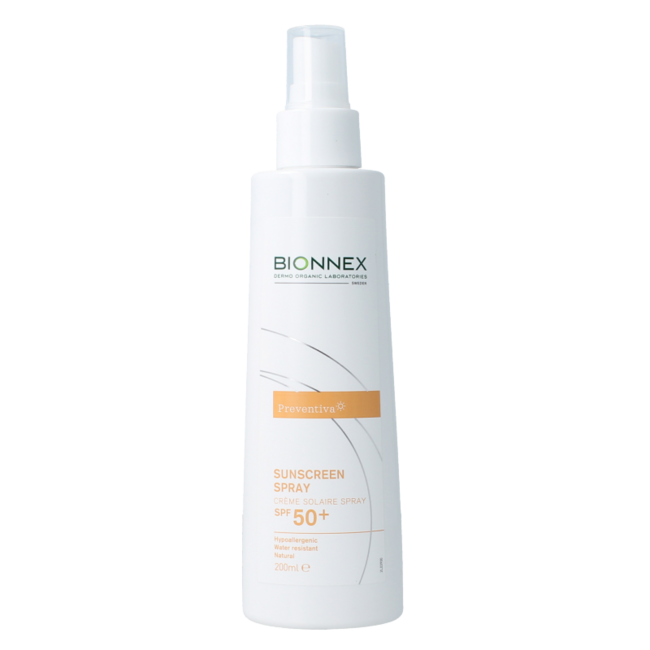 Spray solar Bionnex Preventiva SPF50 200 Mililitros