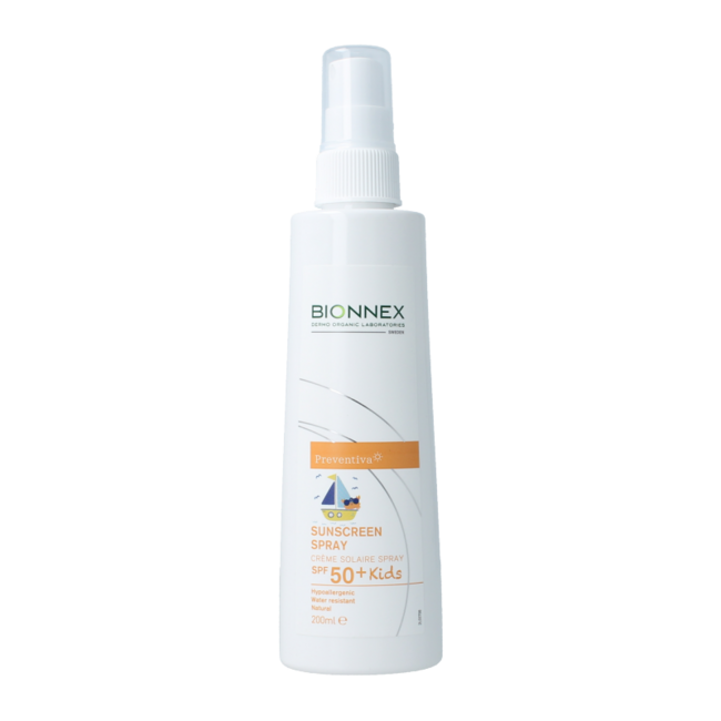 Bionnex Preventiva crema solare spray per bambini SPF50+ 200 Millilitri