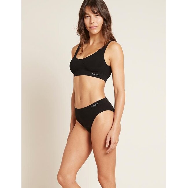 Culotte menstruelle Boody coupe bikini noir flux léger/moyen L 1 pièce