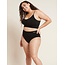 Boody Braguita de talle alto para menstruación, negro, flujo ligero, XS, 1 unidad