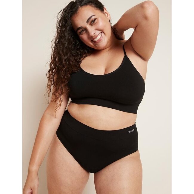 Slip mestruale a vita alta Boody nero flusso norm/abbondante XS 1 Pezzo