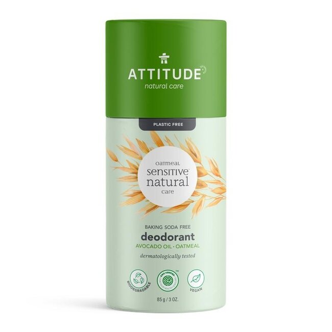 Deodorante Attitude Super Leaves senza bicarbonato con olio di avocado 85 Grammi