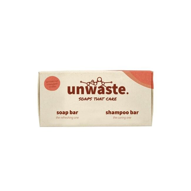 Unwaste orange soap and shampoo bar duopack 1 piece