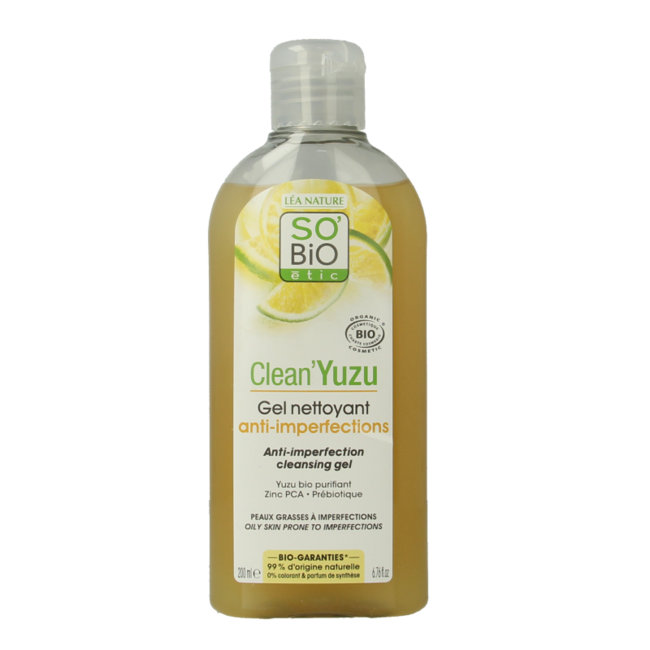 So Bio Etic Gel Detergente Clean Yuzu 200 Millilitri
