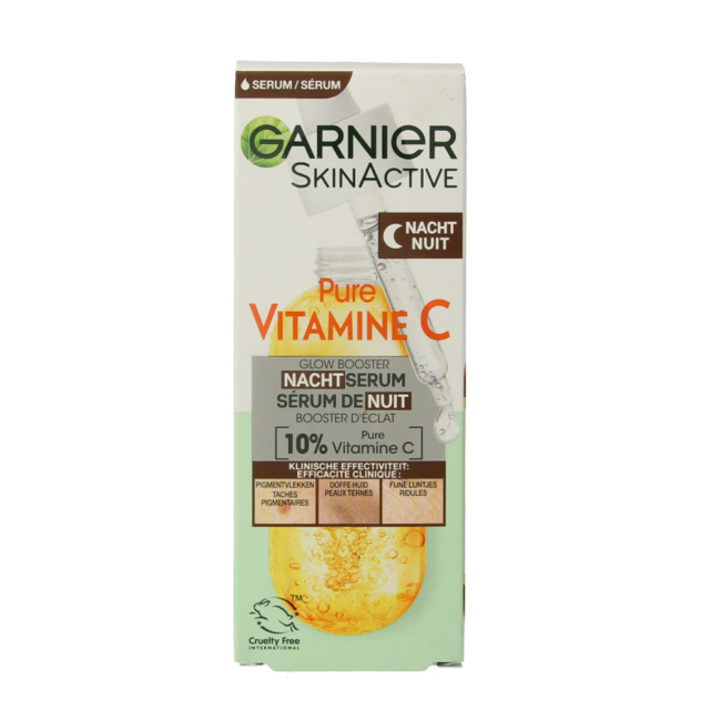 Siero Notte Garnier SkinActive Vitamina C Acido Ialuronico 30 Millilitri