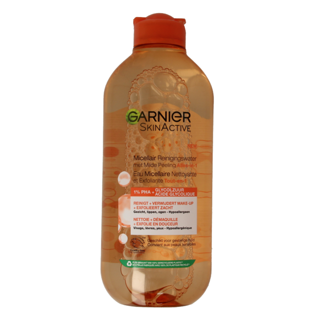 Acqua Micellare Detergente Garnier SkinActive Peeling Delicato 400 Millilitri
