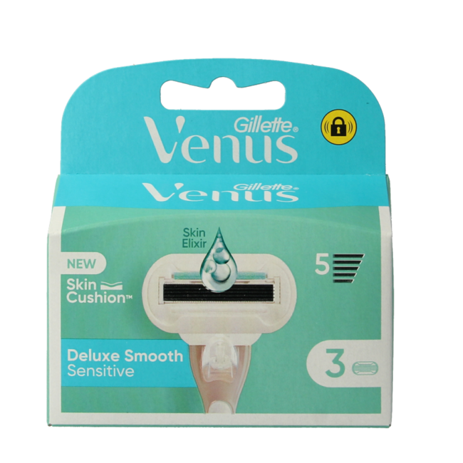 Cuchillas Gillette Venus Deluxe Sensitive - 3 unidades