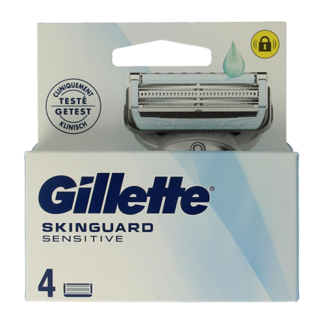 Gillette SkinGuard Aloe Vera Lames de Rasoir Regular 4 Pièces
