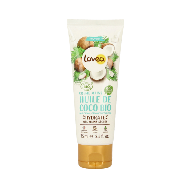 Lovea Crème mains à l'huile de coco bio 75 ml