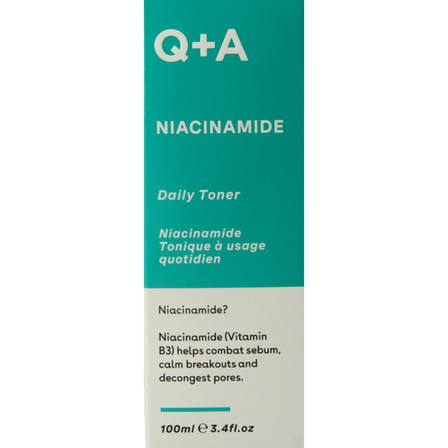 Tónico facial diario con niacinamida Q+A 100 ml