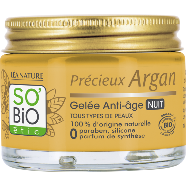 So Bio Etic Argan anti-aging night gel 40 Milliliter