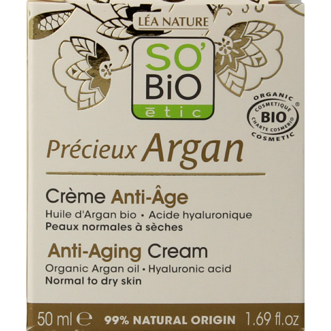 Crème de jour anti-âge à l'argan 50 ml