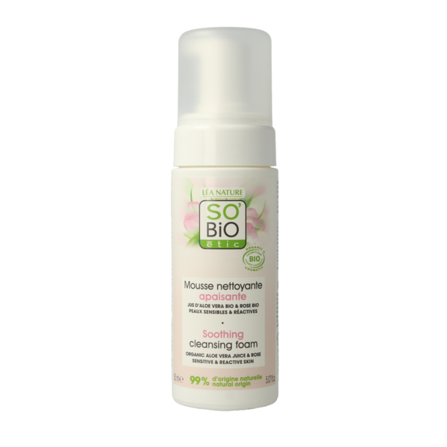 Pianka oczyszczająca So Bio Etic Aloe vera 150 mililitrów