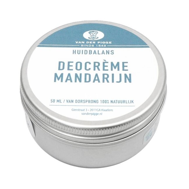 van der Pigge Huidbalans crème déodorante mandarine 50 ml
