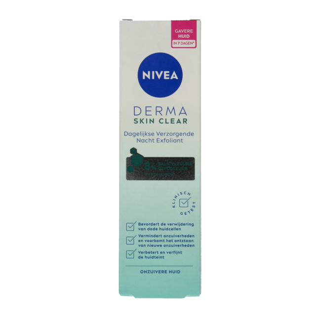 Nivea Derma Skin Clear Soin de Nuit Exfoliant 40 ml