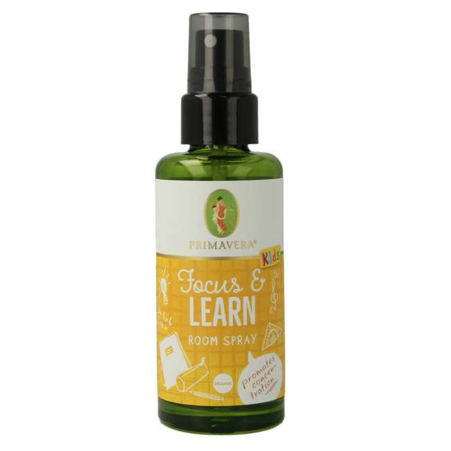 Primavera Organic roomspray focus & learn bio 50 Milliliter