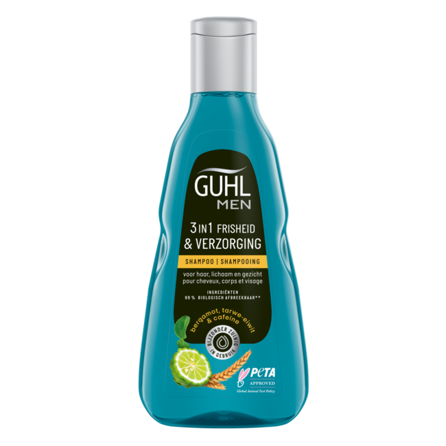 Guhl Man Shampooing 3-en-1 Fraîcheur & Soin 250 ml