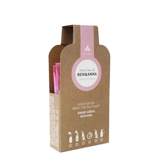 Płatki do żelu pod prysznic Ben & Anna Sweet Floral, 2 sztuki