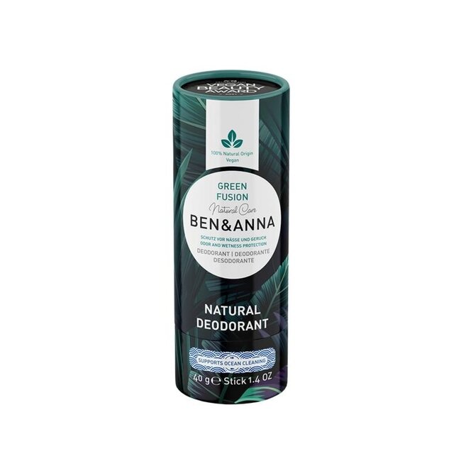 Ben & Anna Deodorant Green Fusion Papertube 40 Gramm