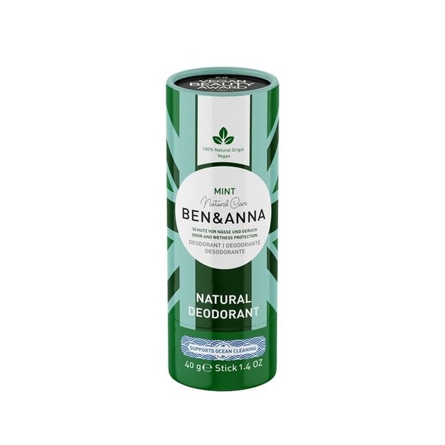 Ben & Anna Deodorant Minze Papertube 40 Gramm