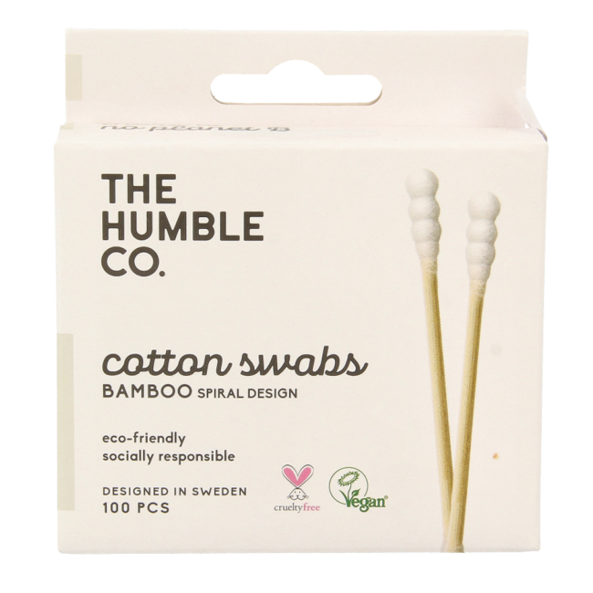 Spiral cotton buds - white 100 pieces