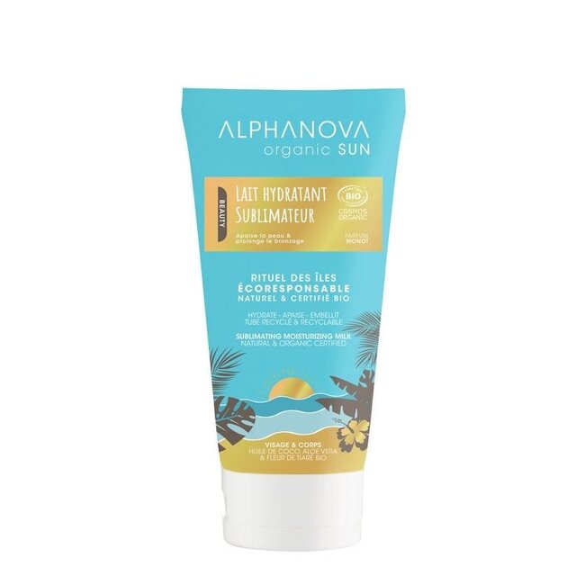 Alphanova Sun Bio Nawilżające Mleczko Sublimujące po Opalaniu, Organiczne, 150 Mililitrów