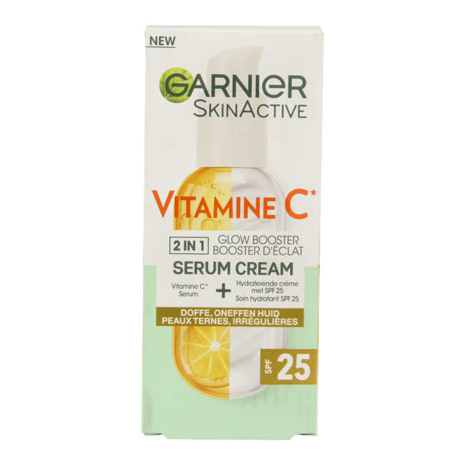 Garnier SkinActive Vitamin C Serum-Creme LSF 25 50 Milliliter