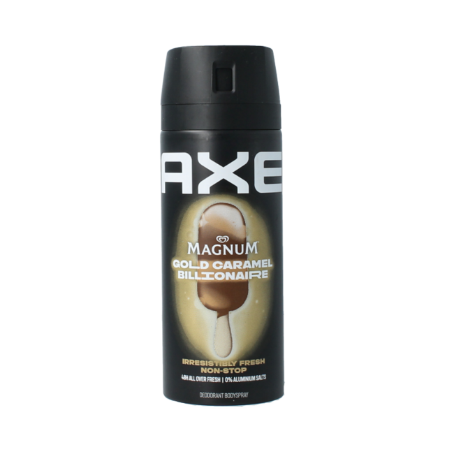 AXE Deodorant Bodyspray Magnum Gold Caramel 150 Milliliter