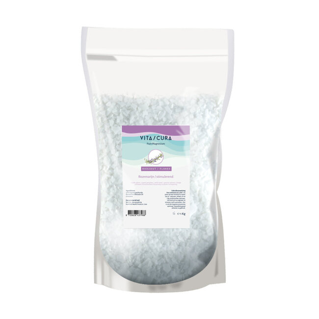 Vitacura Magnesium-Salzflocken Rosmarin 1 Kilogramm