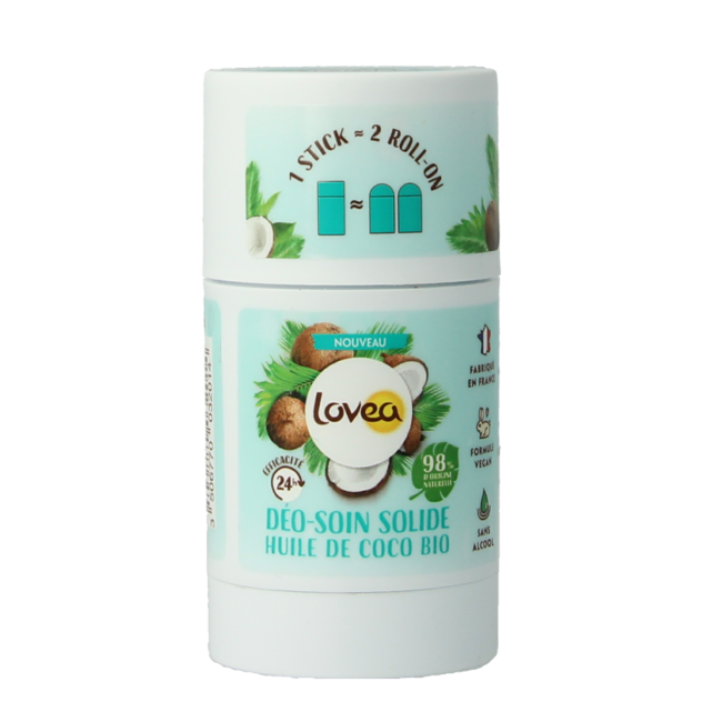 Lovea Desodorante sólido con aceite de coco ecológico 50 g