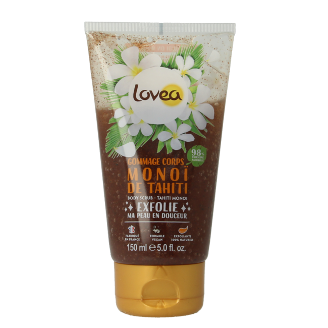 Lovea Gommage corps monoï de tahiti peaux très sèches 150 ml