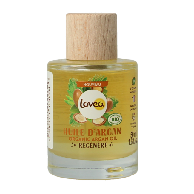 Lovea Olio di Argan Biologico Rigenerante 50 Millilitri