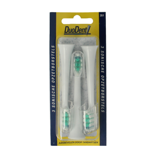 Duodent Replacement opzetborstels  350 sonisch 3 Stuks
