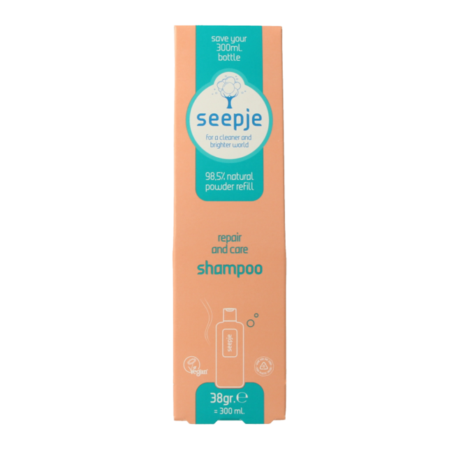 Seepje Shampoo repair and care navulling 38 Gram
