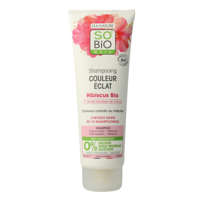 Champú So Bio Etic color y brillo hibisco 250 ml