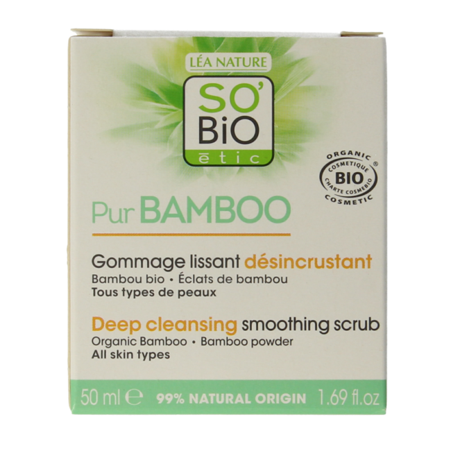 SO'BiO étic Gommage lissant purifiant profond au bambou 50 ml