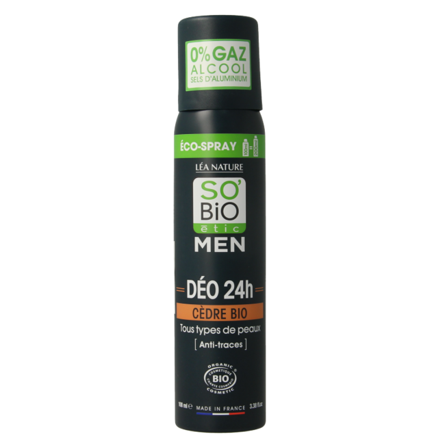 So Bio Etic Deodorante Spray Uomo Cedro 100 Millilitri